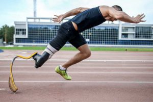 Prosthetics on a runner