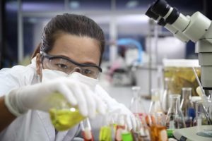 chemist working in a lab