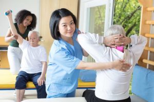 exercise physiologist working