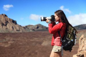 photographer working