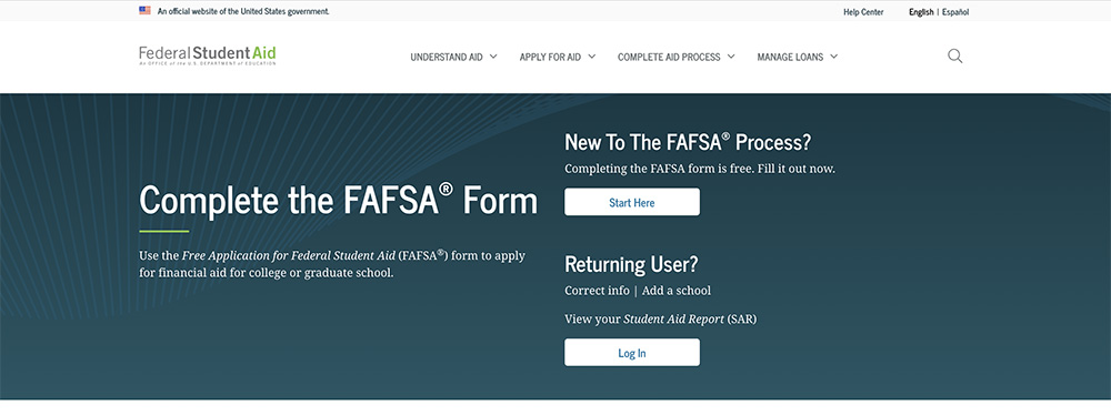 submit the fafsa for college funding