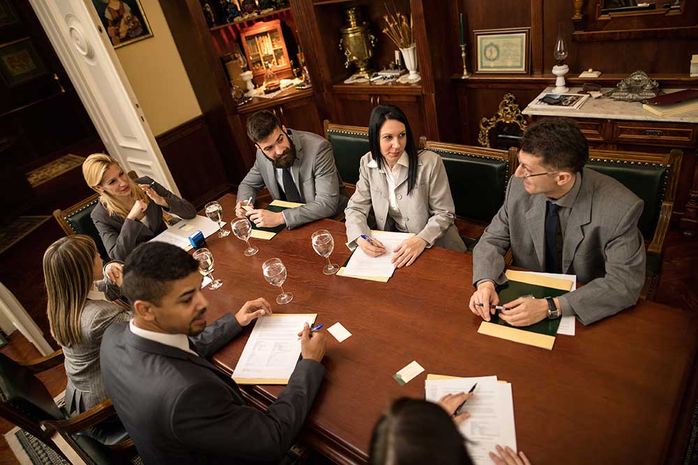 lawyers in a meeting