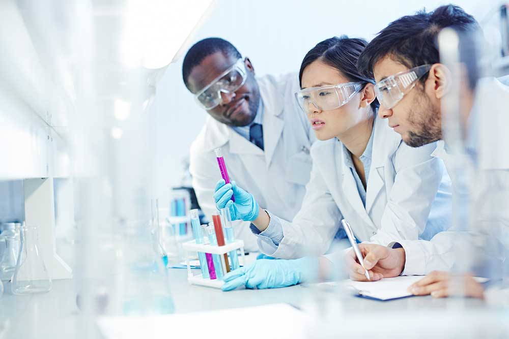 team of scientists