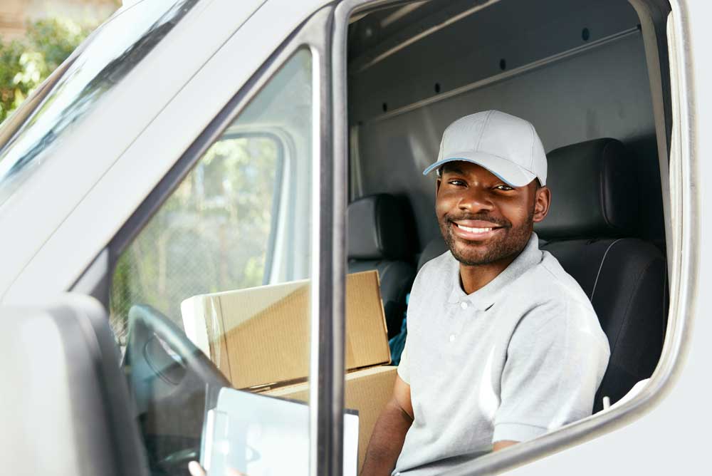 become a delivery truck driver