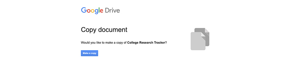 free college research tracker